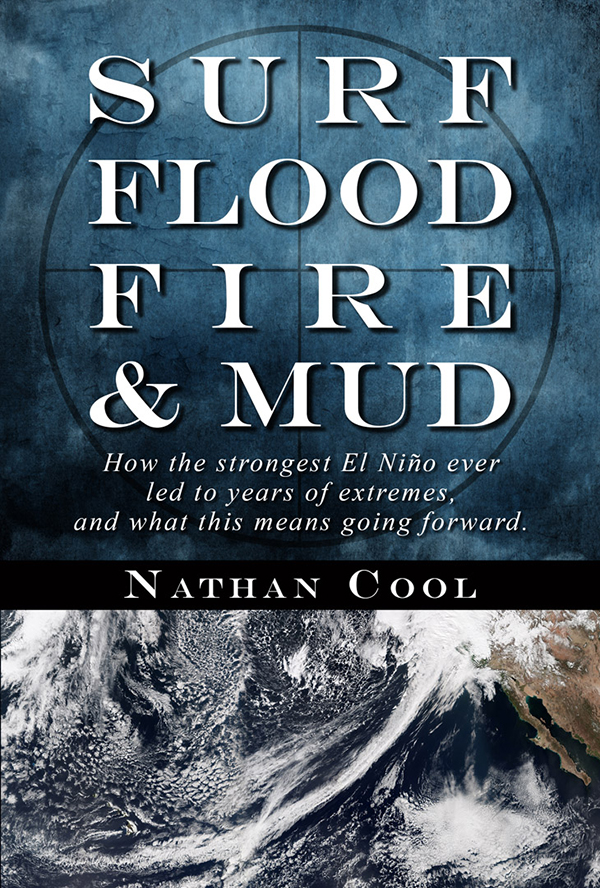 Book Cover: Surf, Flood, Fire & Mud